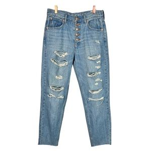 We The Free High-Rise Straight Leg Jeans Blue Size 28